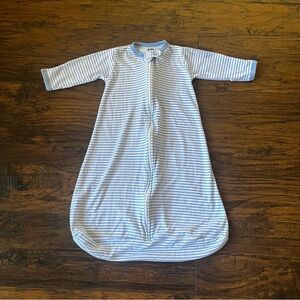 Baby Pajamas Sleep gown coverall light blue stripped size 3-6 months